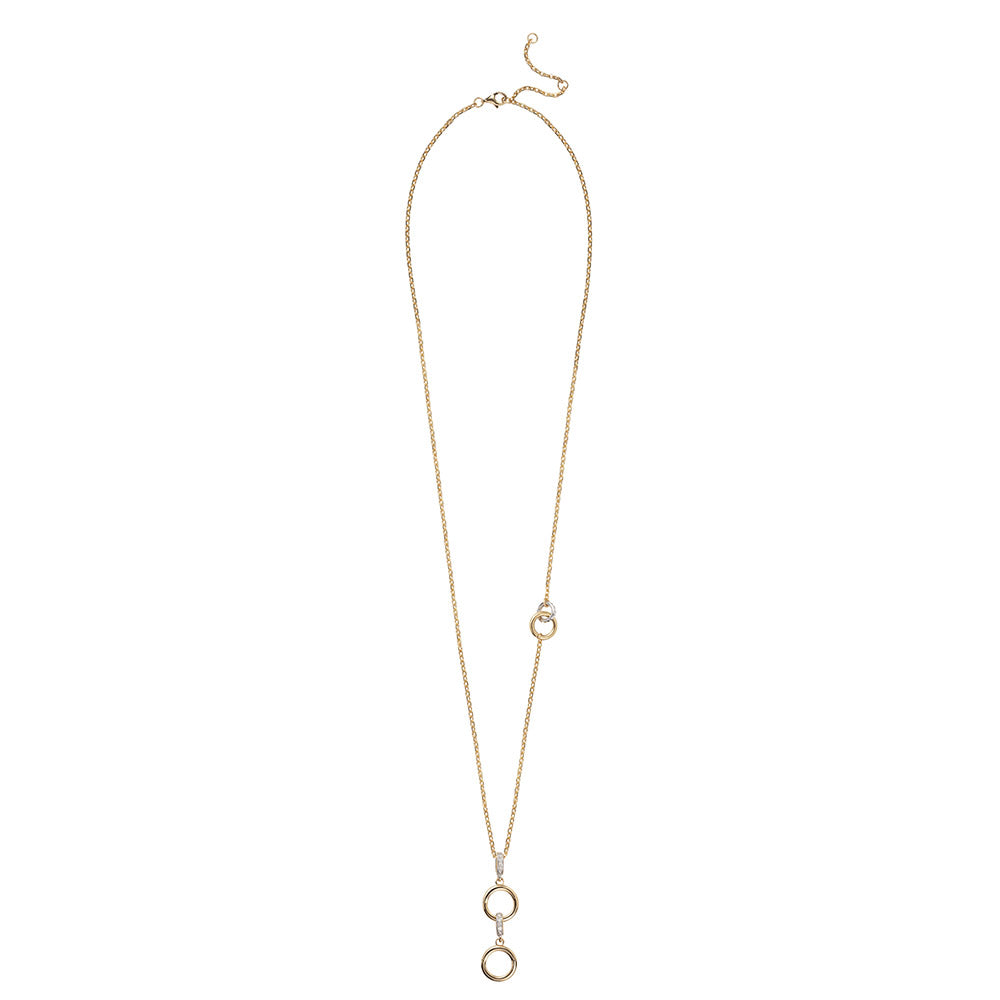 Solid Gold & Diamond Clasp Necklace