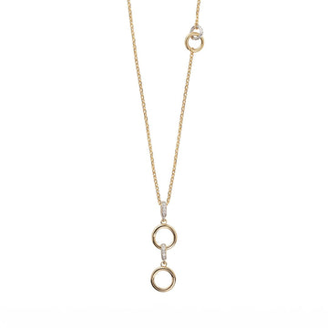 Solid Gold & Diamond Clasp Necklace