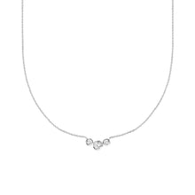 3 Diamond Bezel Necklace