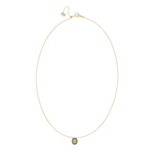 Tiny Milagrosa Gemstone Bezel Necklace