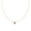 Tiny Milagrosa Diamond Bezel Necklace