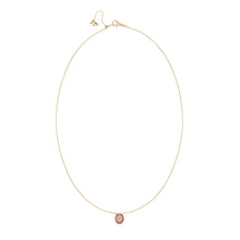 Tiny Milagrosa Gemstone Bezel Necklace