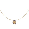 Small Milagrosa Gemstone Bezel Necklace