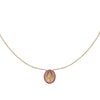 Small Milagrosa Gemstone Bezel Necklace