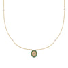 Tiny Pearl and Gemstone Milagrosa Necklace