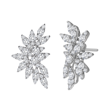 Marquise Diamond Leaf Climbers