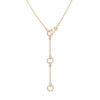 3 Clasp Gold & Diamond Necklace