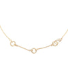 3 Clasp Gold & Diamond Necklace