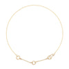 3 Clasp Gold & Diamond Necklace