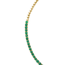 Emerald Graduated Tennis Necklace