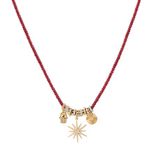 Ruby Charm Chain Necklace