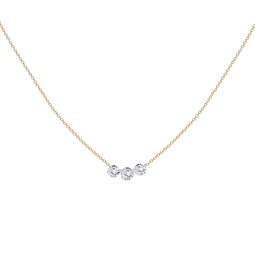 3 Diamond Necklace