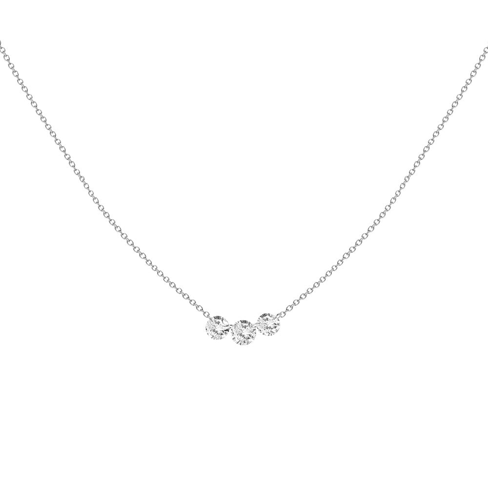 3 Diamond Necklace