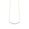 Diamond Graduated Curved Bar Necklace