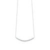 Diamond Graduated Curved Bar Necklace