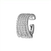 Diamond 5 Row Split Ear Cuff