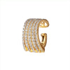 Diamond 5 Row Split Ear Cuff