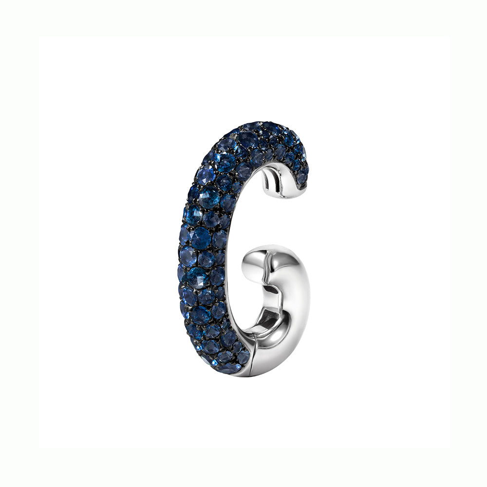 Blue Sapphire Pave Ear Cuff