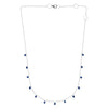 Blue Sapphire & Gold Chain Necklace