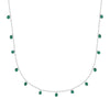 Emerald & Gold Chain Necklace