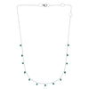 Emerald & Gold Chain Necklace