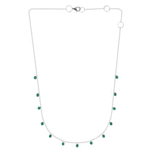 Emerald & Gold Chain Necklace