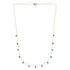 Emerald & Gold Chain Necklace