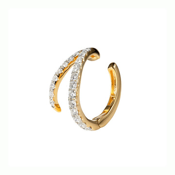 Diamond V Pave Ear Cuff