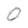 Diamond Teardrop & Round Eternity Band