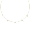 5 Diamond Star Necklace