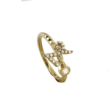 Diamond Capricorn Zodiac Sign Ring