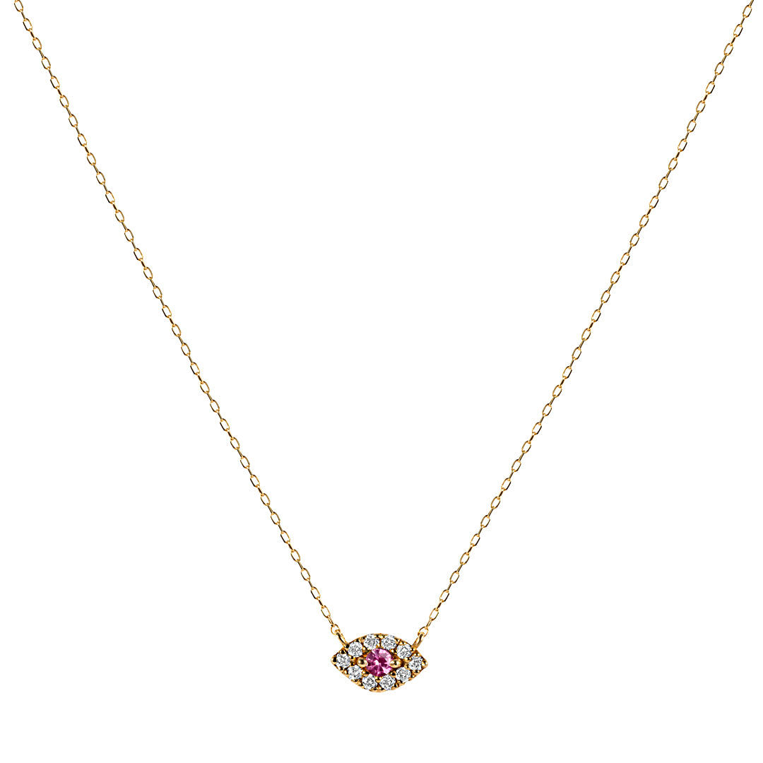 Diamond Eye Pendant Necklace