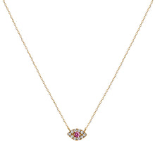 Diamond Eye Pendant Necklace