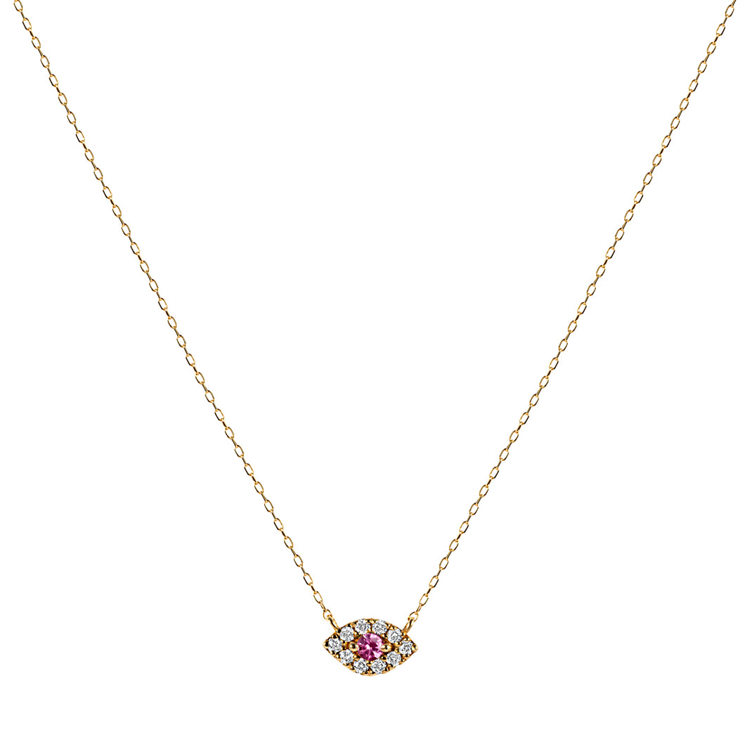 Diamond Eye Pendant Necklace