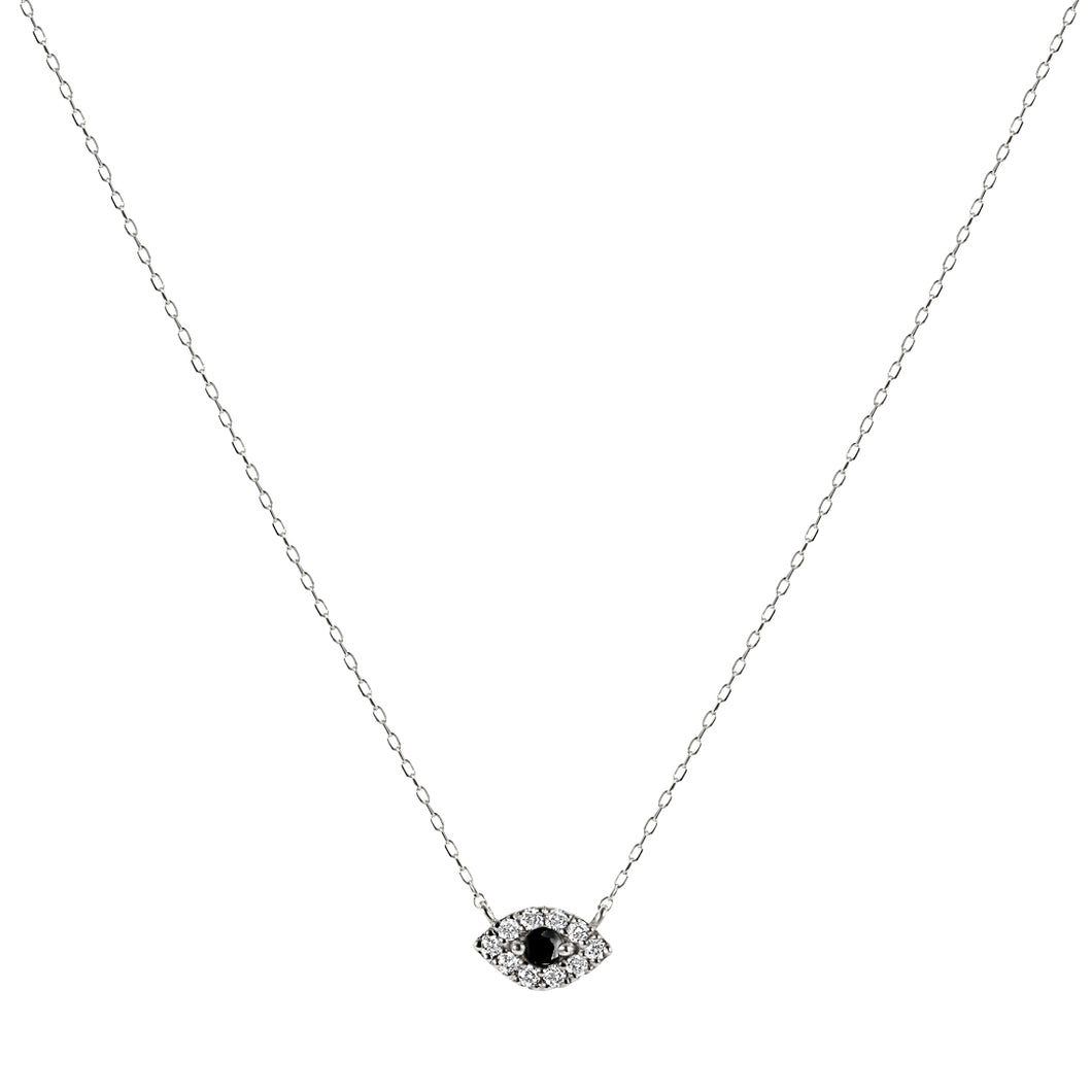 Diamond Eye Pendant Necklace