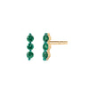 Emerald Mini Stick Stud