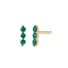 Emerald Mini Stick Stud