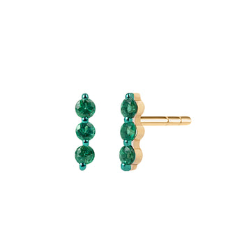 Emerald Mini Stick Stud