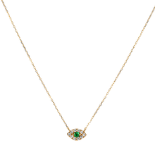 Diamond Eye Pendant Necklace