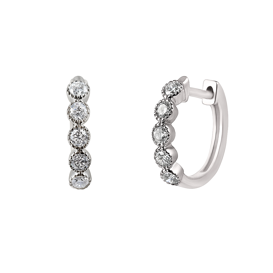 Diamond Illusion Huggie