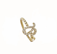 Diamond Leo Zodiac Sign Ring