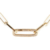 Paper Clip & Diamond Bracelet