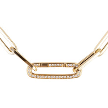 Paper Clip & Diamond Bracelet
