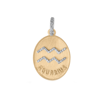 ZODIAC AQUARIUS - SMALL MEDALLION