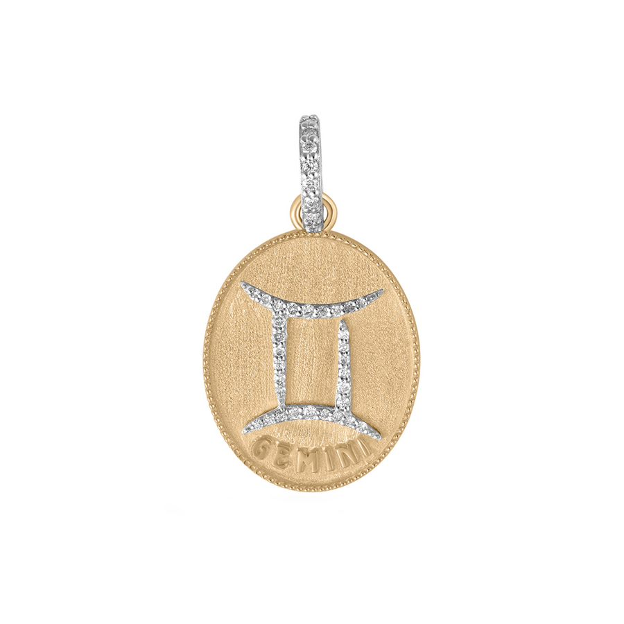 ZODIAC GEMINI- LARGE MEDALLION – Paola Pacheco Jewelry ZODIAC GEMINI- LARGE MEDALLION – Paola Pacheco Jewelry