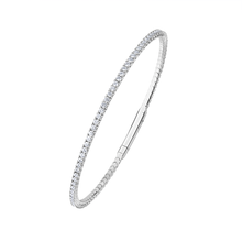 Flexible Diamond Row Bangle