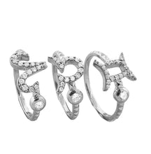 Diamond Taurus Zodiac Sign Ring