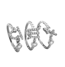 Diamond Sagittarius Zodiac Sign Ring