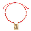 Scapular Virgin Medallion Red String Bracelet