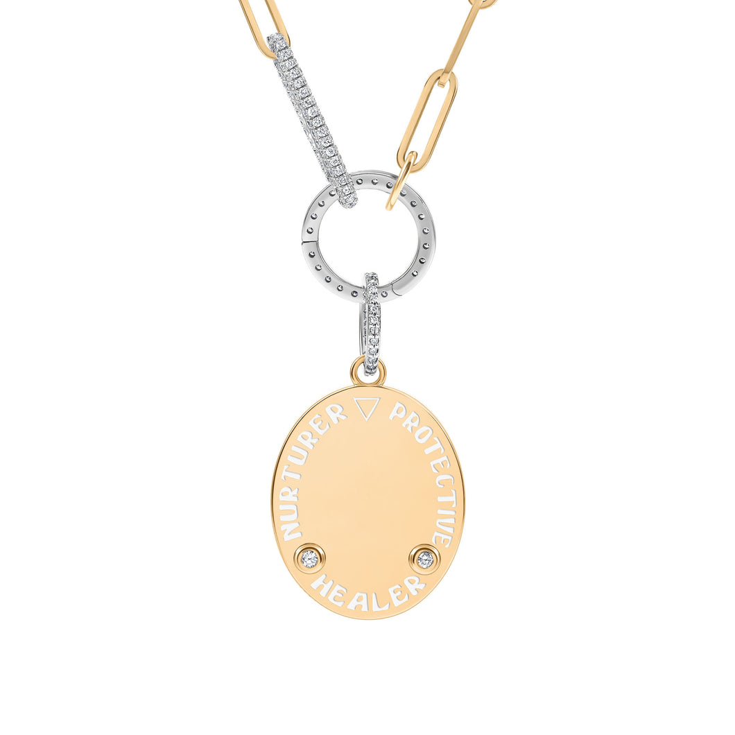 ZODIAC CANCER- LARGE MEDALLION